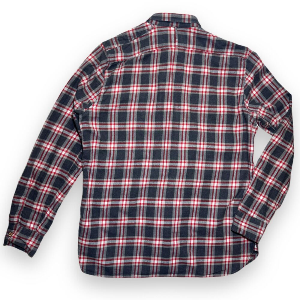 Levi's Made & Crafted Plaid Shirt Concealed Plackets EU Sz 3 US Medium / Large - Picture 2 of 12